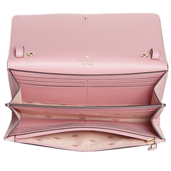 NWT KATE SPADE Harlow Detachable Strap Carnation Pink - Picture 3 of 13